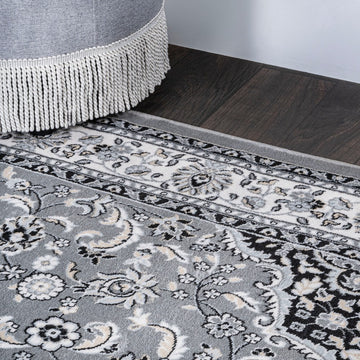 Palmette Modern Persian Floral Area Rug
